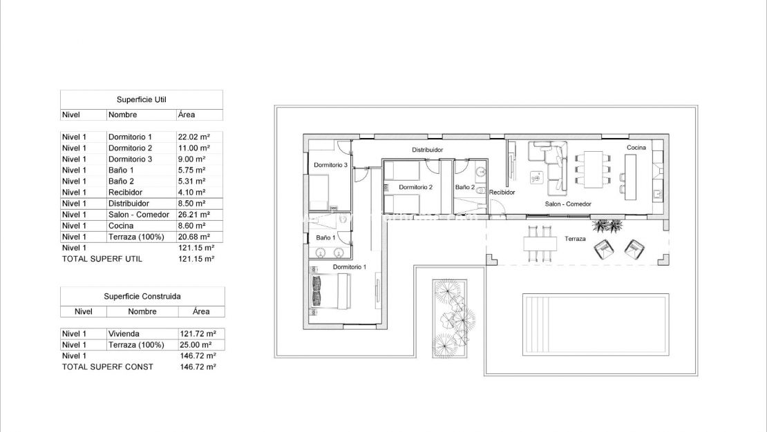 New Build - Villa - Pinoso - Lel