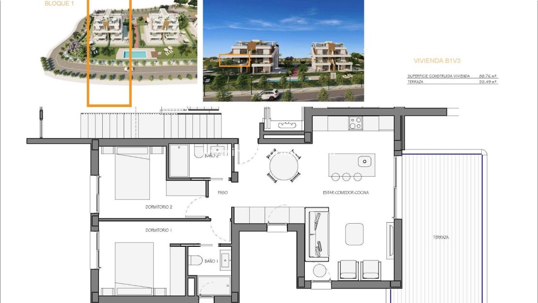 Nieuwbouw - Appartement - Fuente Álamo - Hacienda del Alamo