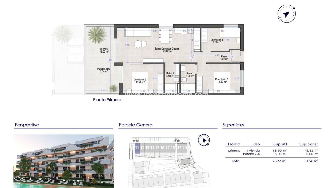 Nieuwbouw - Appartement - San Javier - Santiago de La Ribera