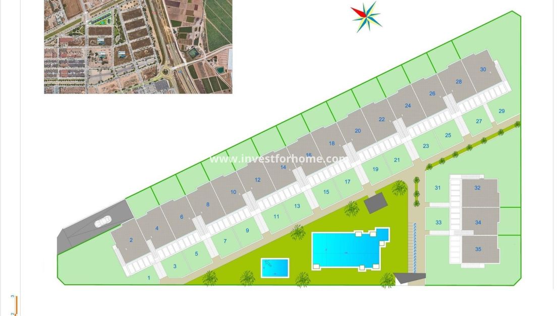 Nieuwbouw - Bungalow - Pilar de la Horadada - pueblo