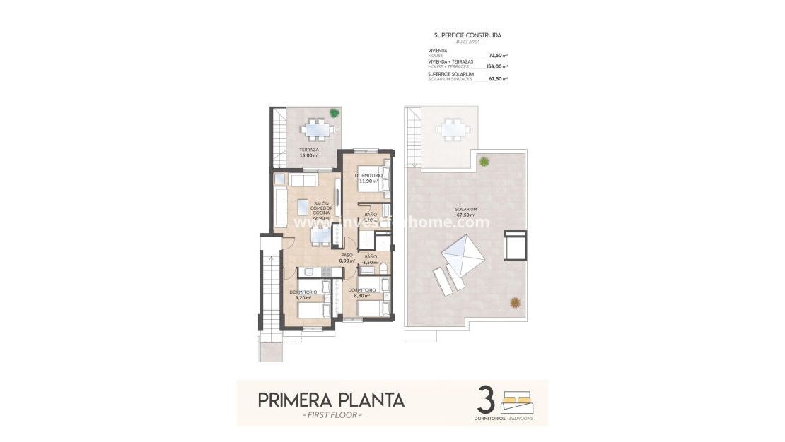 Nieuwbouw - Bungalow - San Miguel de Salinas - La Cañada