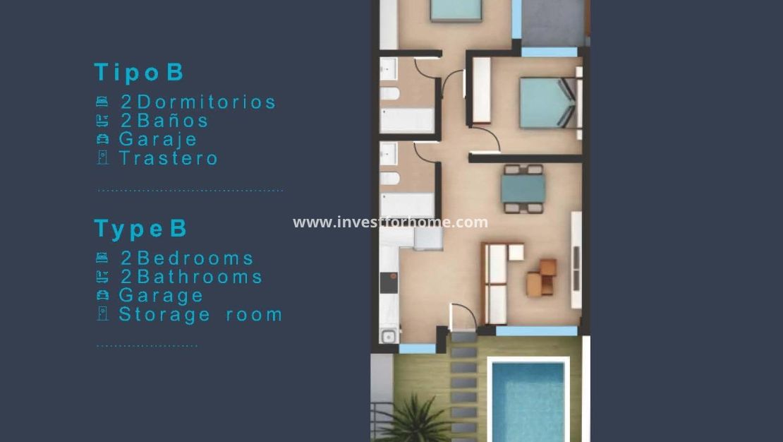 Nieuwbouw - Bungalow - San Pedro del Pinatar - Los Pinos