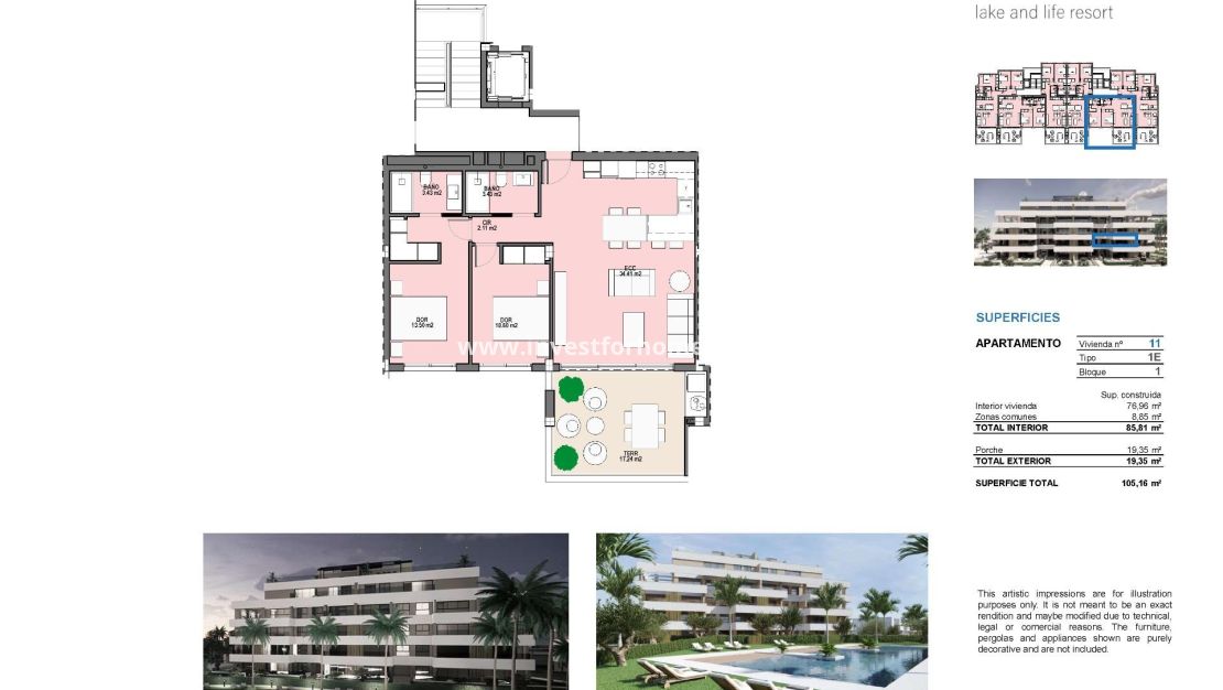 Nouvelle construction - Appartement - Los Alcázares - Santa Rosalia Resort