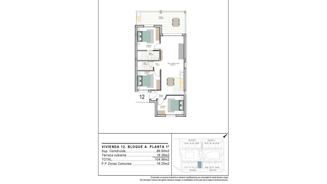 Nueva construcción - Apartamento - Los Alcázares - San Cayetano