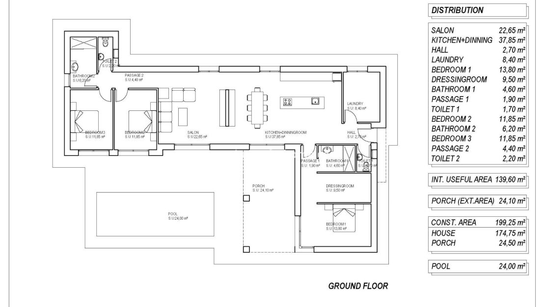 Nueva construcción - Chalet - Pinoso - Campo