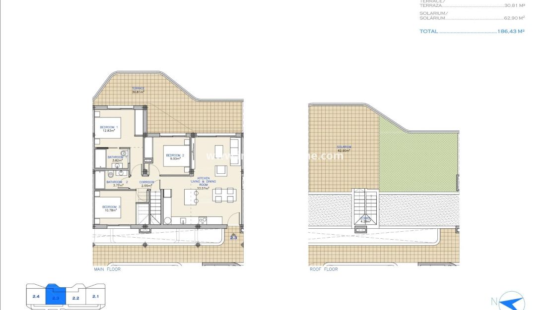 Nueva construcción - Penthouse - Los Alcázares - Serena Golf