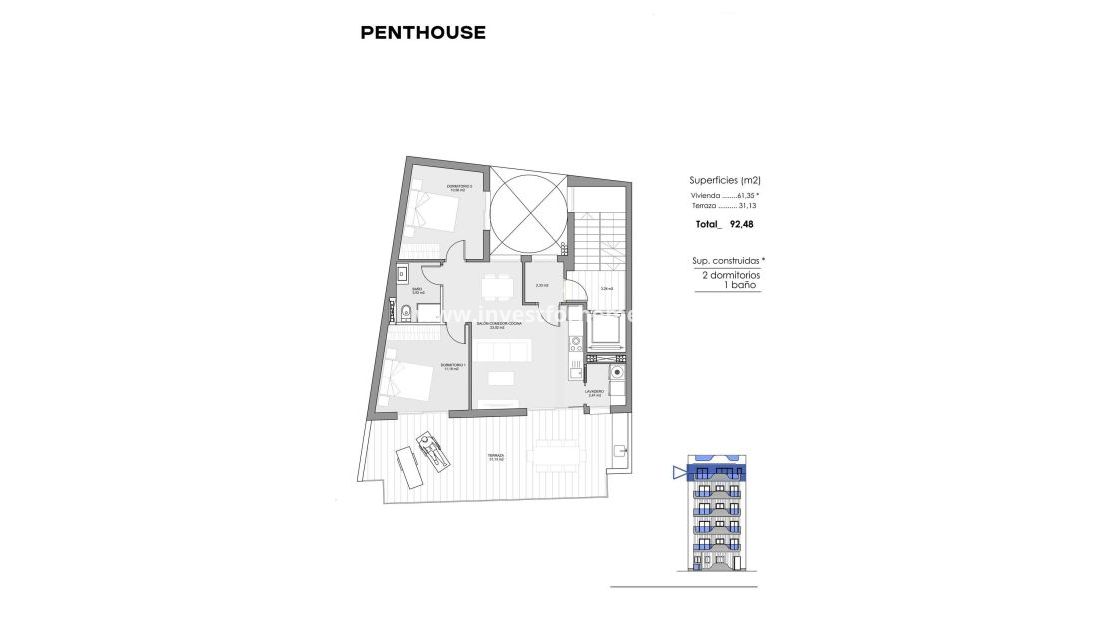 Nybyggnad - Penthouse - Torrevieja - Playa de los Locos
