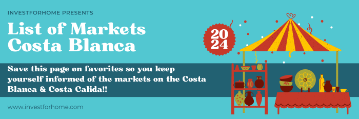 List of street markets on the Costa Blanca