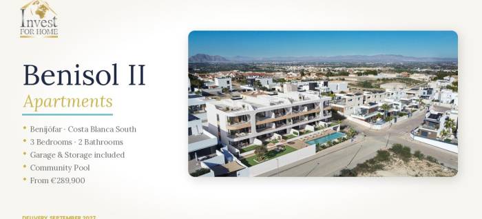 Nieuwbouw in Benijófar: woningen met 3 slaapkamers, zwembad en parking